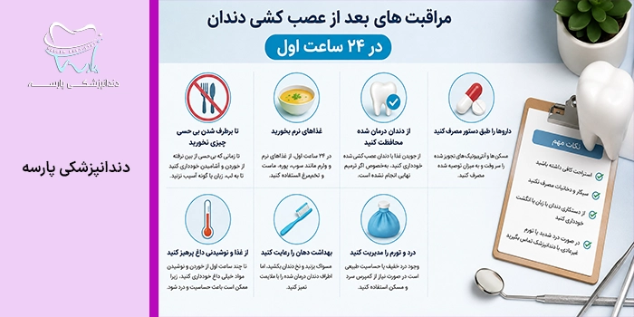 مراقبت های بعد از عصب کشی دندان؛ مهمترین و ضروری ترین نکات
